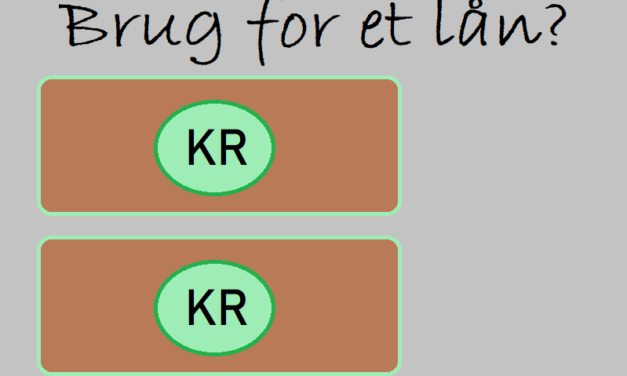 Et mindre lån kan redde måneden